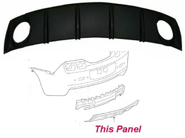 2010-2013 Camaro Rear Bumper Lower FILLER PANEL